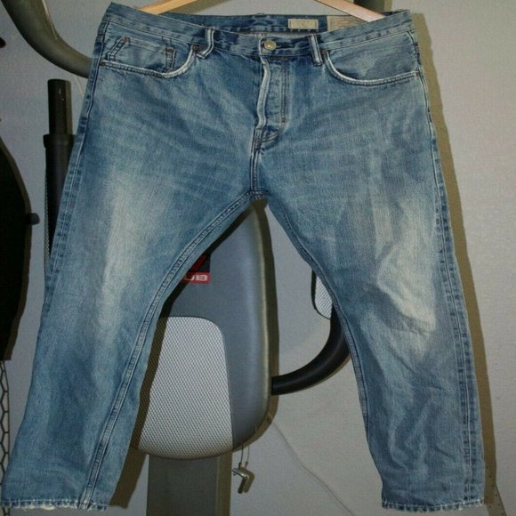 Mens All Saints Yukai Taper Tapered Fit Japanese Fabric jean